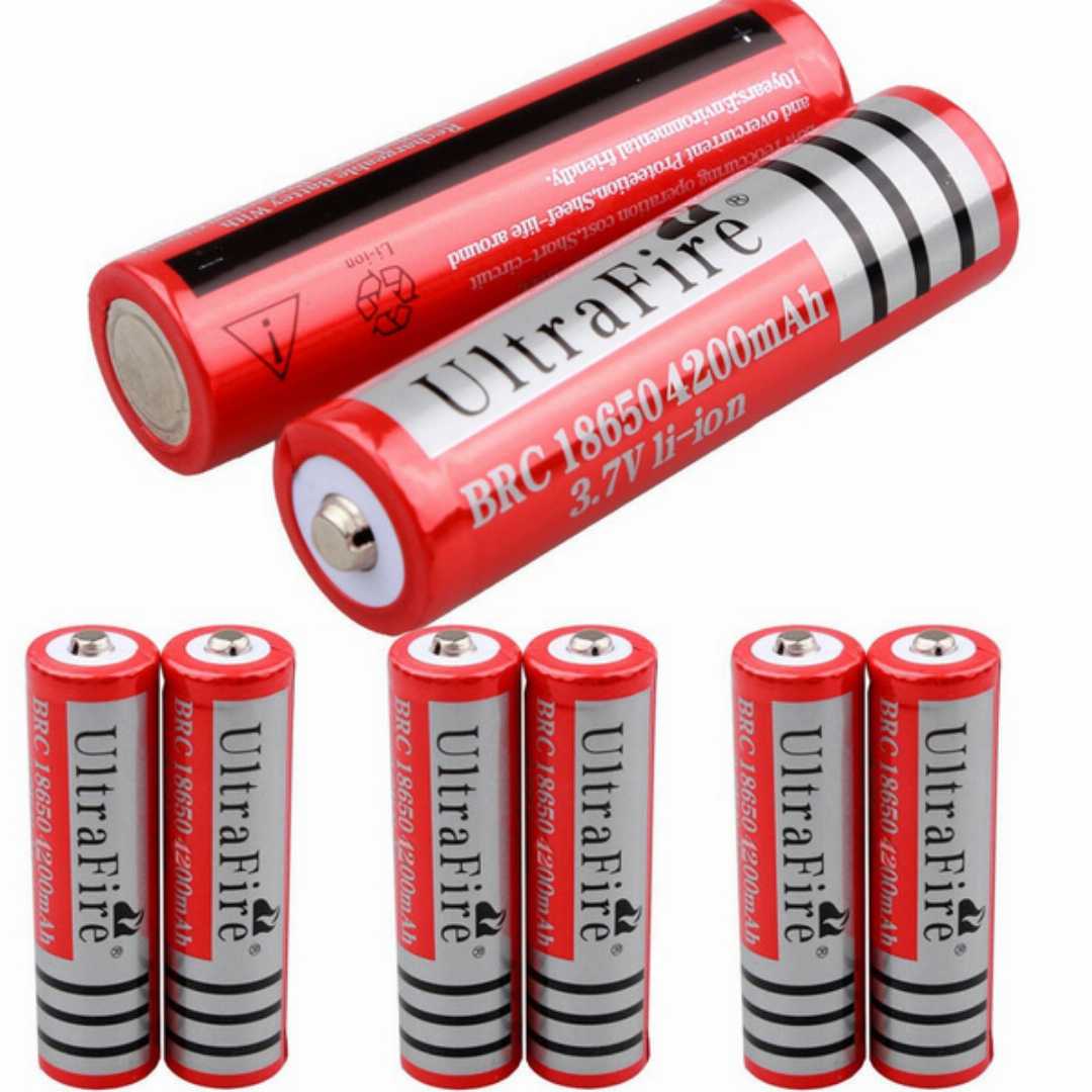 1PC,UltraFire,18650,4200mAh,3.7V,Li-ion,Rechargeable,Battery
